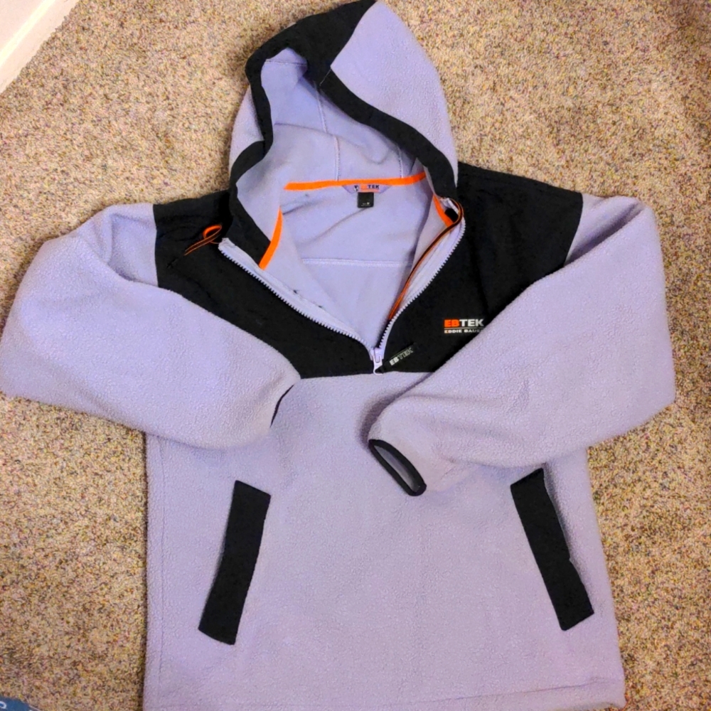 Eddie Bauer fleece hoodie size medium purple